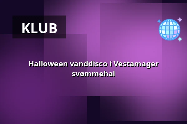 Halloween vanddisco i Vestamager svømmehal — Vestamager svømmehal, Kastrup