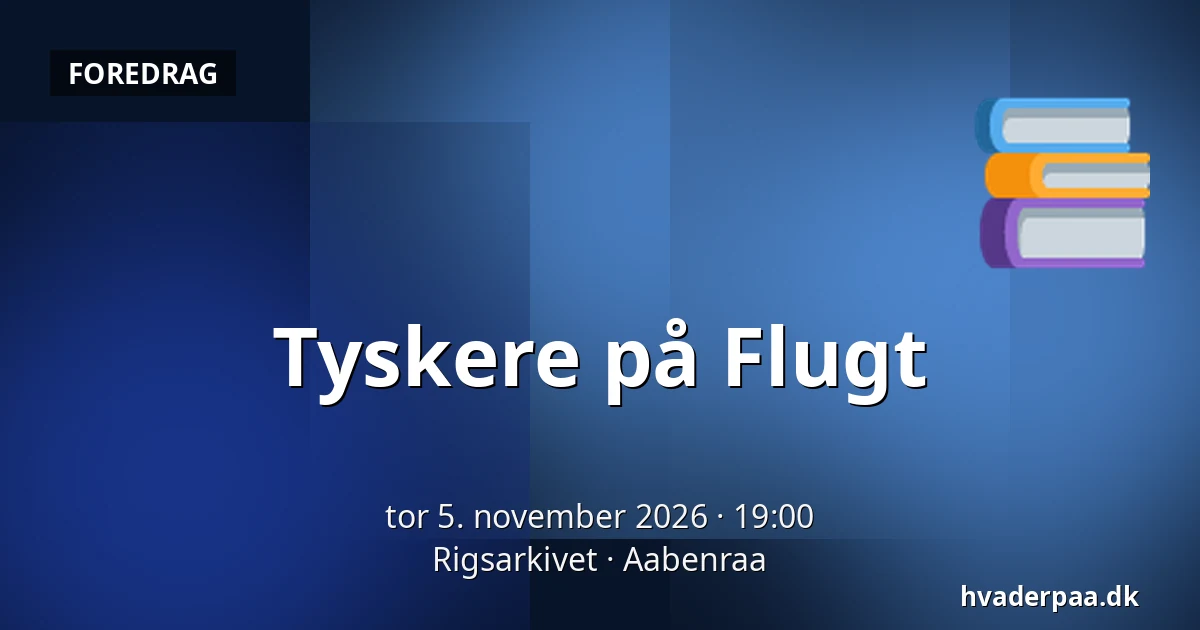 Tyskere på Flugt — Rigsarkivet, Aabenraa