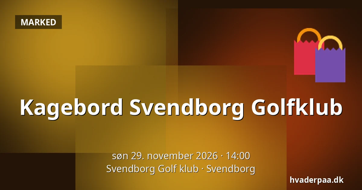 Kagebord  Svendborg Golfklub — Svendborg Golf klub, Svendborg