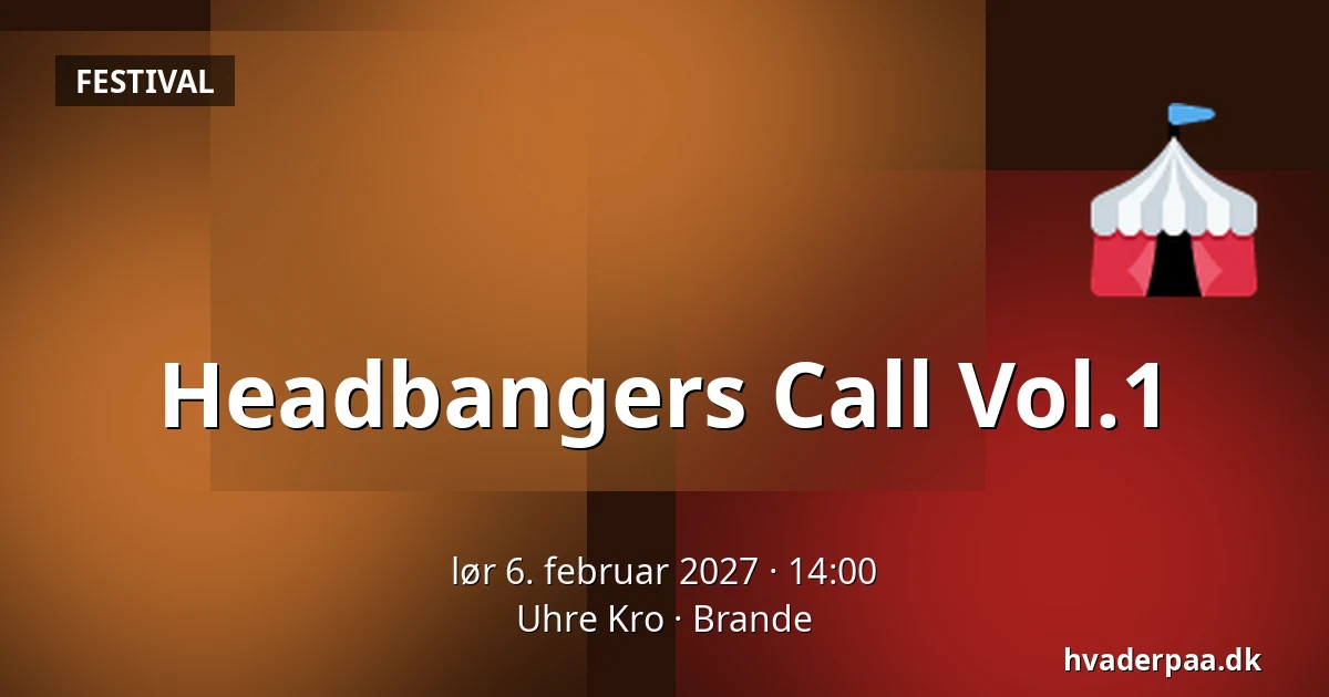 Headbangers Call Vol.1 — Uhre Kro, Brande