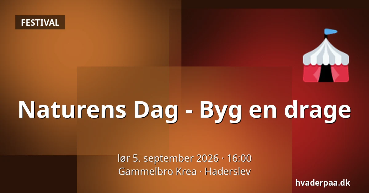 Naturens Dag - Byg en drage — Gammelbro Krea, Haderslev