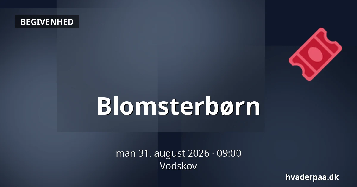 Blomsterbørn — Vodskov