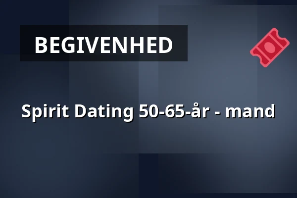 Spirit Dating 50-65-år - mand — SOFACOMPANY, Lyngby