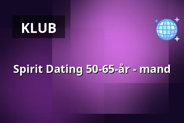 Spirit Dating 50-65-år - mand — Barley Bar, København