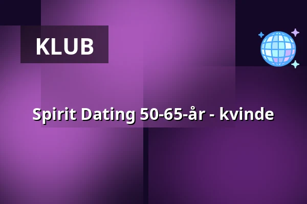 Spirit Dating 50-65-år - kvinde — Barley Bar, København
