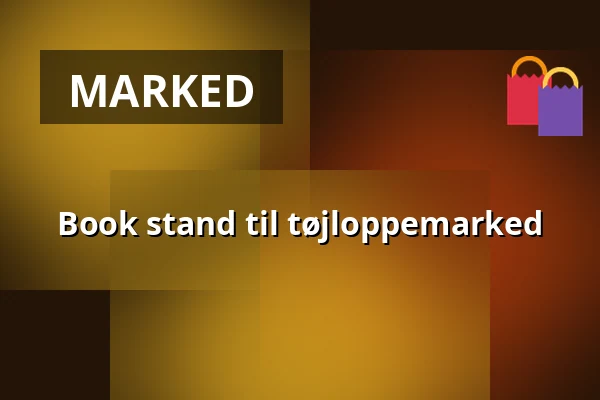 Book stand til tøjloppemarked — Arena Aabenraa, Aabenraa