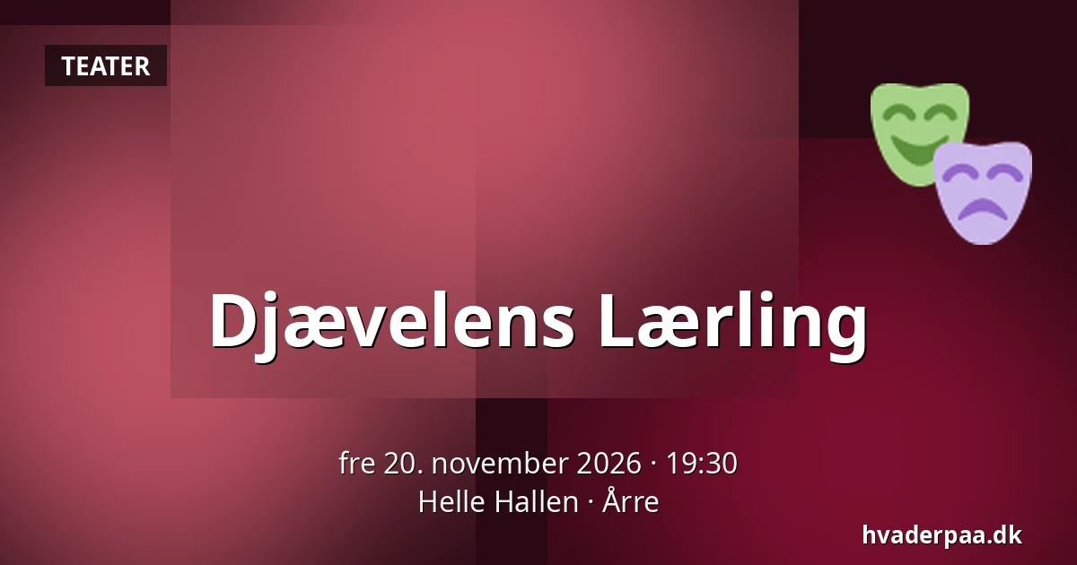 Djævelens Lærling — Helle Hallen, Årre