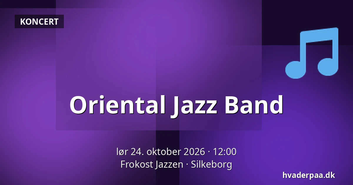 Oriental Jazz Band — Frokost Jazzen, Silkeborg