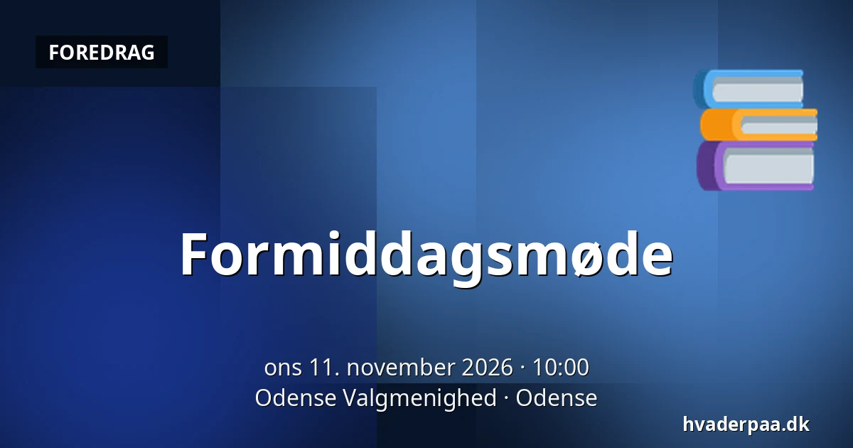 Formiddagsmøde · Odense Valgmenighed, Odense