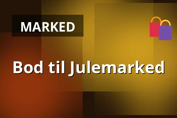 Bod til Julemarked · Kulturhuset Rejsestalden, Jægerspris