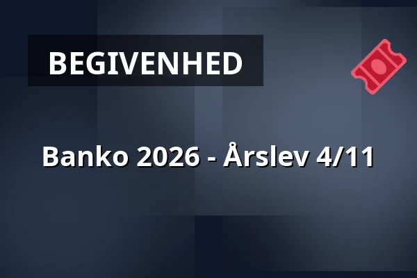 Banko 2026 - Årslev 4/11 — Netto, Brabrand