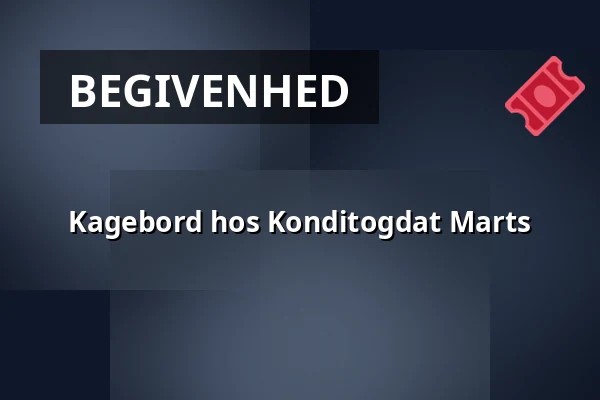 Kagebord hos Konditogdat Marts · KonditogDat, Vejstrup