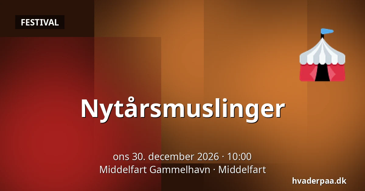 Nytårsmuslinger · Middelfart Gammelhavn, Middelfart