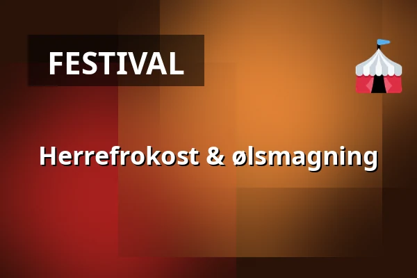 Herrefrokost & ølsmagning · Jorløse Forsamlingshus, Svebølle