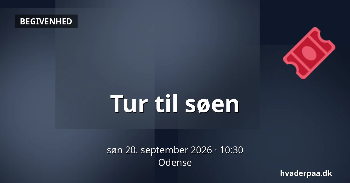 Tur til søen · Odense
