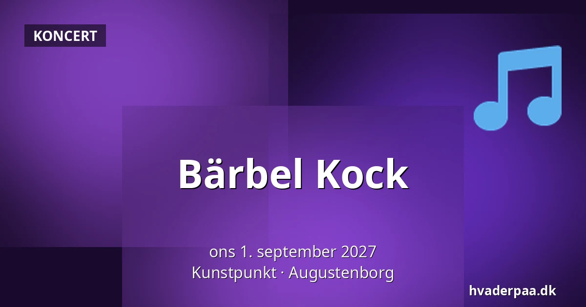 Bärbel Kock · Kunstpunkt, Augustenborg