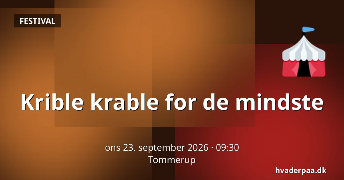 Krible krable for de mindste · Tommerup
