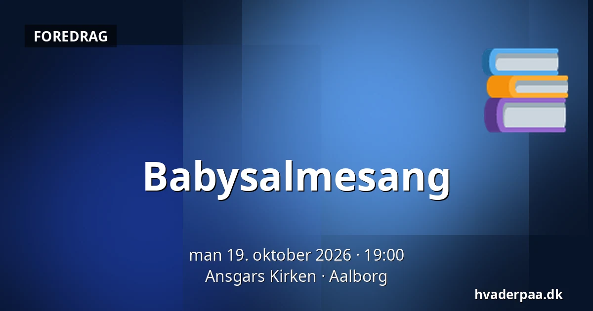 Babysalmesang · Ansgars Kirken, Aalborg