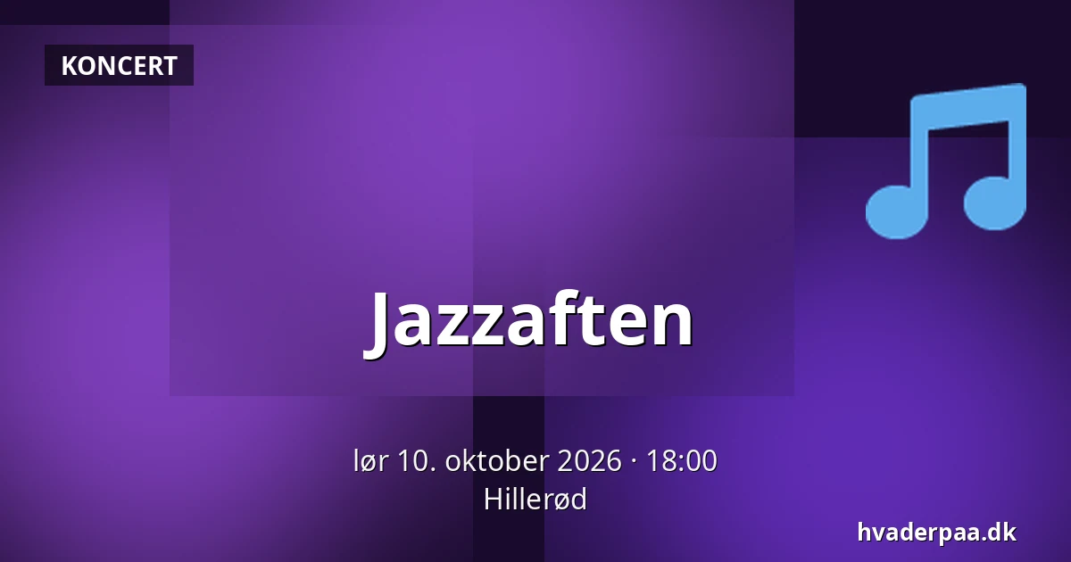 Jazzaften · Hillerød