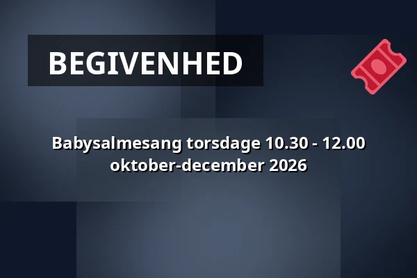 Babysalmesang torsdage 10.30 - 12.00 oktober-december 2026 · Hinnerup Sognegård, Hinnerup