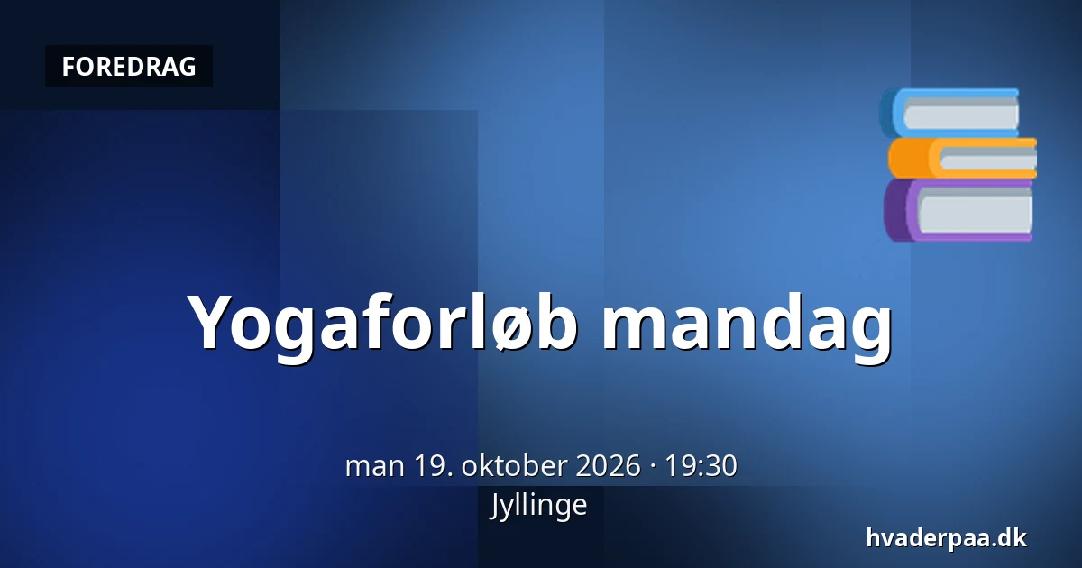 Yogaforløb mandag · Jyllinge