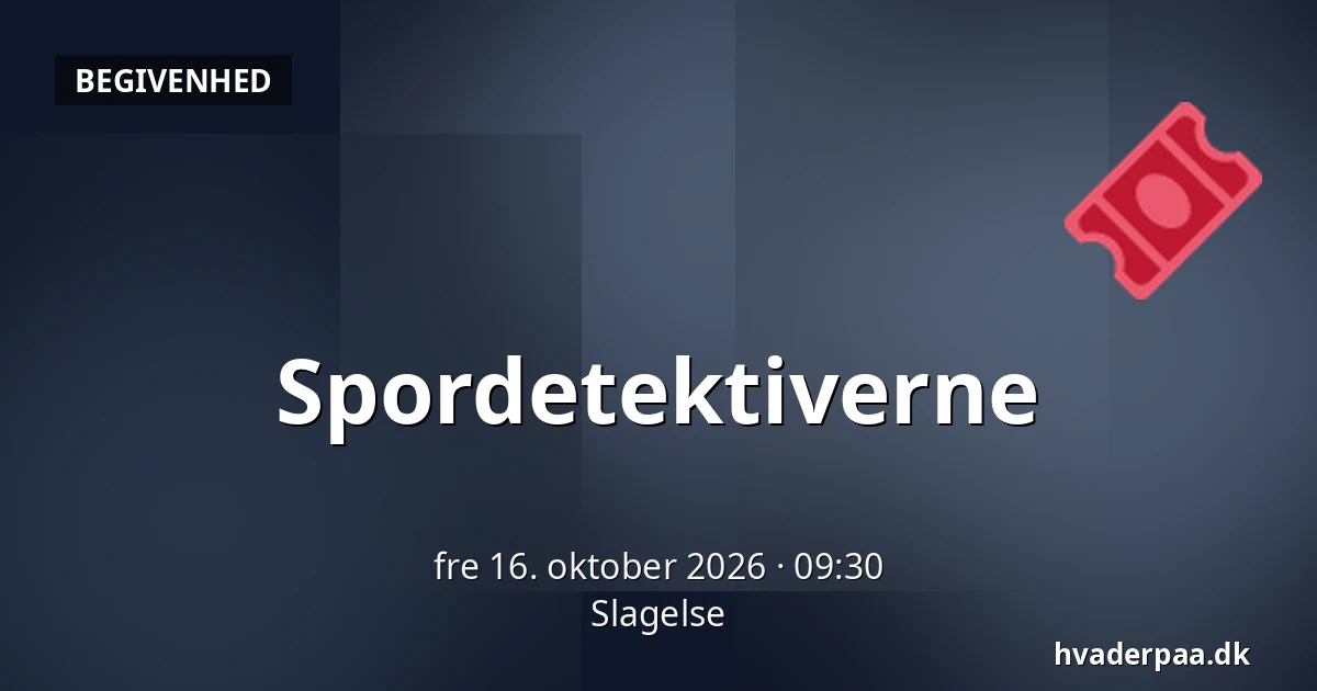 Spordetektiverne · Slagelse