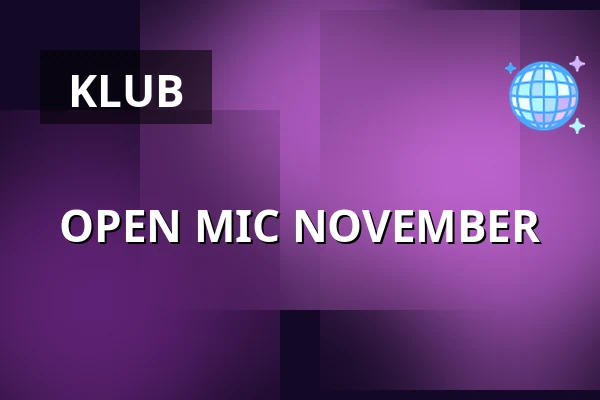 OPEN MIC NOVEMBER · 1000Fryd, Aalborg