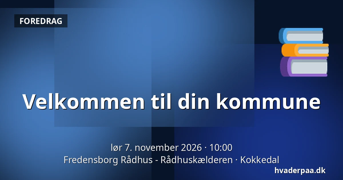 Velkommen til din kommune · Fredensborg Rådhus - Rådhuskælderen, Kokkedal