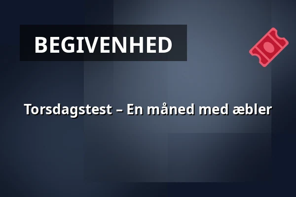 Torsdagstest – En måned med æbler — Det Grønne Museum, Auning