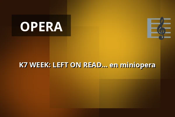 K7 WEEK: LEFT ON READ… en miniopera — CLAY Keramikmuseum, Middelfart