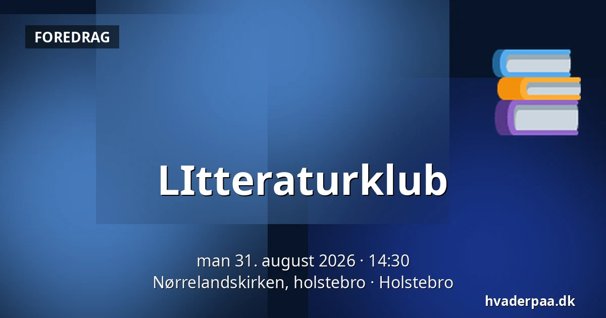 LItteraturklub — Nørrelandskirken, holstebro, Holstebro
