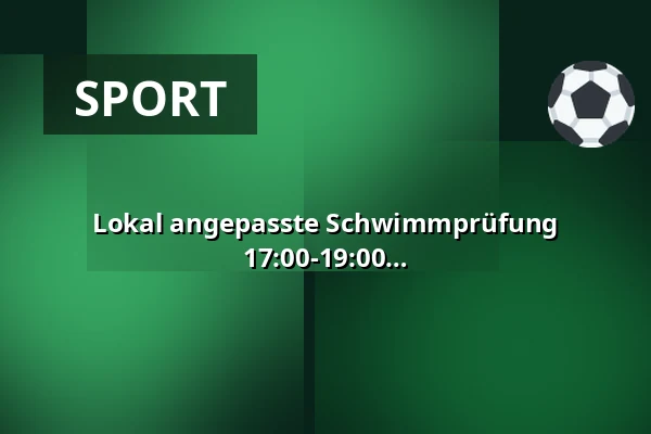 Lokal angepasste Schwimmprüfung Gruppe #1 - Dienstag 18. August 17:00-19:00 — Rødekro Svømmehal, Rødekro