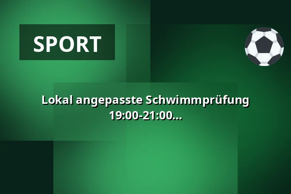 Lokal angepasste Schwimmprüfung Gruppe #2 - Dienstag, 18. August 19:00-21:00 — Rødekro Svømmehal, Rødekro