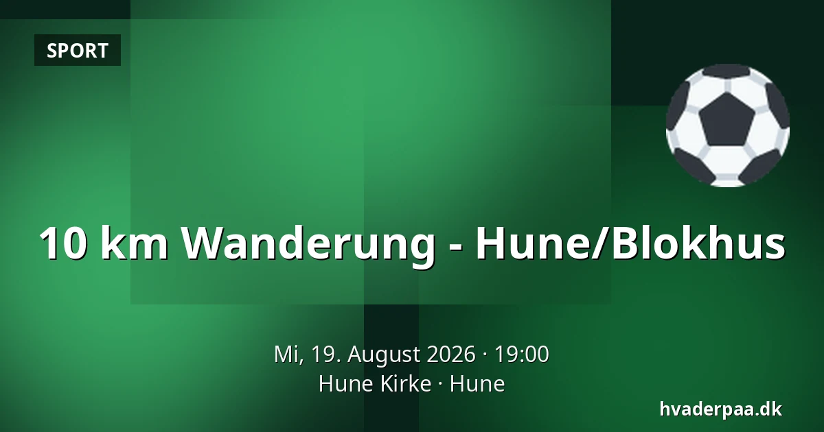 10 km Wanderung - Hune/Blokhus — Hune Kirke, Hune