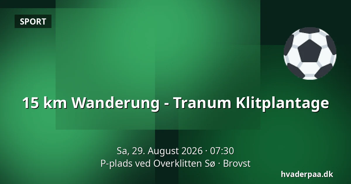 15 km Wanderung - Tranum Klitplantage — P-plads ved Overklitten Sø, Brovst