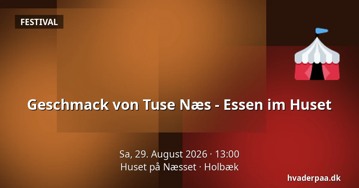Geschmack von Tuse Næs - Essen im Huset — Huset på Næsset, Holbæk