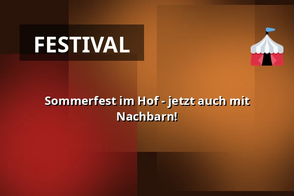 Sommerfest im Hof - jetzt auch mit Nachbarn! — Gården hørende under G-laug Heimdalsgård, Kopenhagen