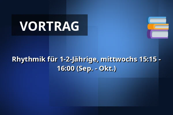 Rhythmik für 1-2-Jährige, mittwochs 15:15 - 16:00 (Sep. - Okt.) — Børnekulturstedet Karens Minde, Kopenhagen