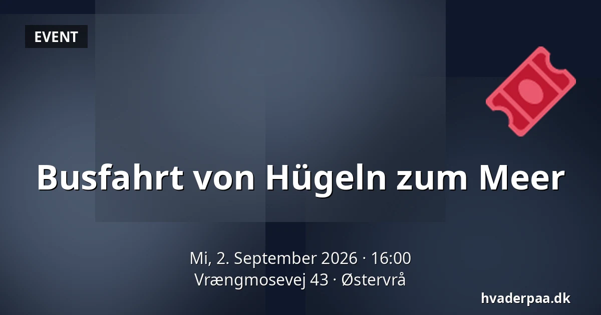 Busfahrt von Hügeln zum Meer — Vrængmosevej 43, Østervrå