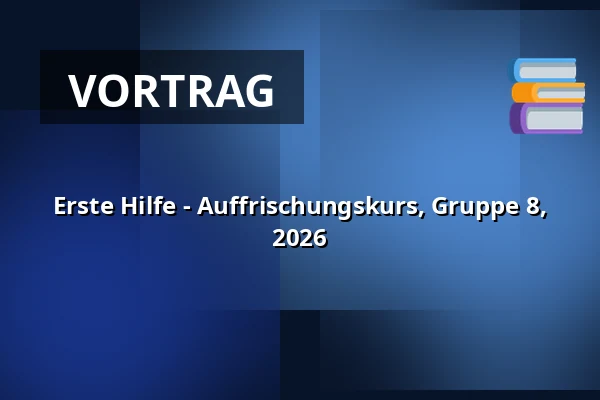 Erste Hilfe - Auffrischungskurs, Gruppe 8, 2026 — Struer Energi Park, Struer