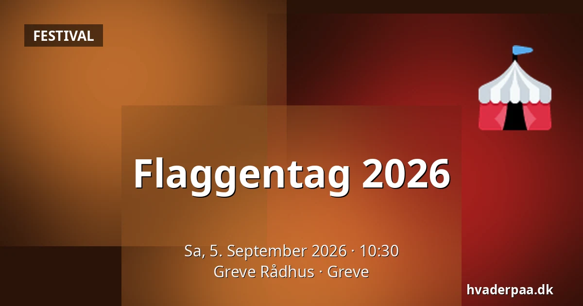 Flaggentag 2026 — Greve Rådhus, Greve
