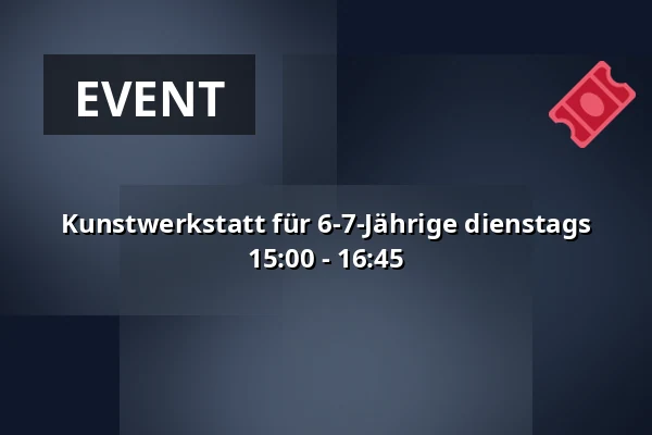 Kunstwerkstatt für 6-7-Jährige dienstags 15:00 - 16:45 — Børnekulturstedet Karens Minde, Kopenhagen