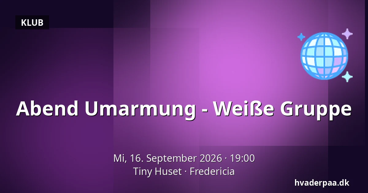 Abend Umarmung - Weiße Gruppe — Tiny Huset, Fredericia
