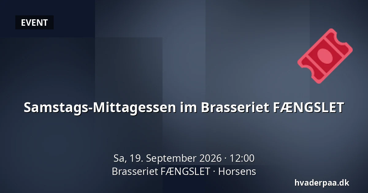 Samstags-Mittagessen im Brasseriet FÆNGSLET — Brasseriet FÆNGSLET, Horsens