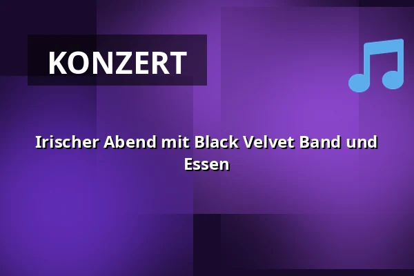 Irischer Abend mit Black Velvet Band und Essen — Cosmos, Viby Sjælland