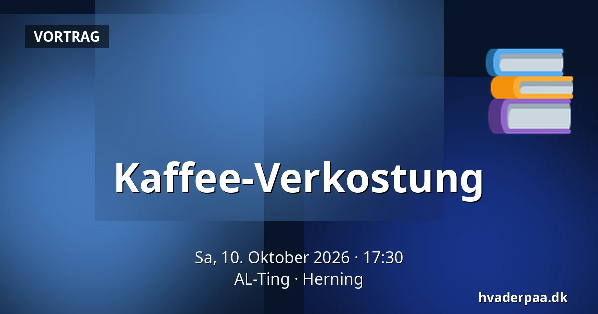 Kaffee-Verkostung — AL-Ting, Herning
