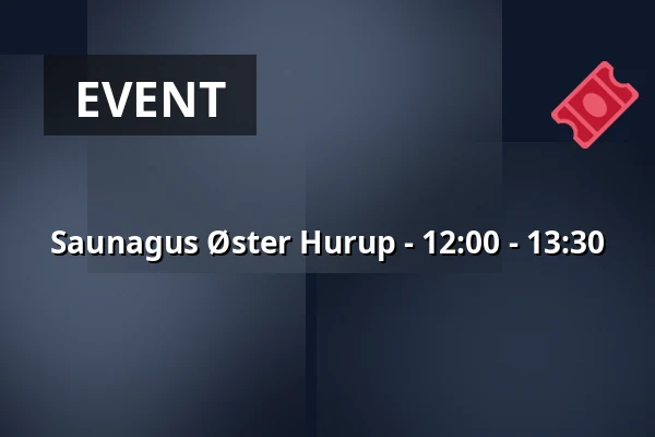 Saunagus Øster Hurup - 12:00 - 13:30 — Havnen Øster Hurup, Hadsund