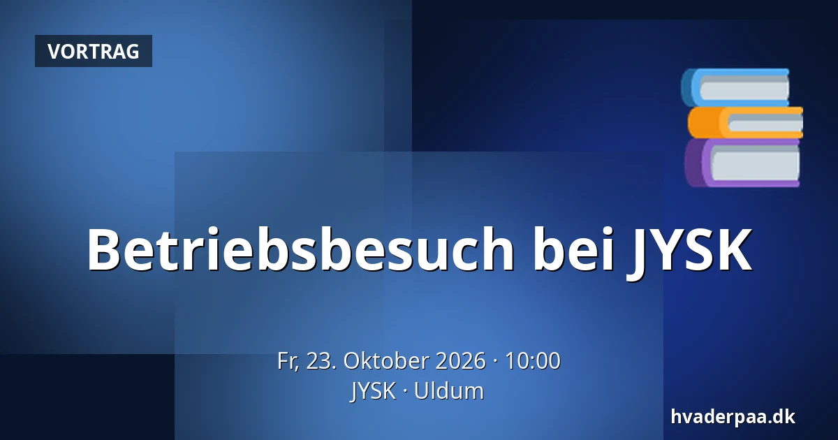 Betriebsbesuch bei JYSK — JYSK, Uldum