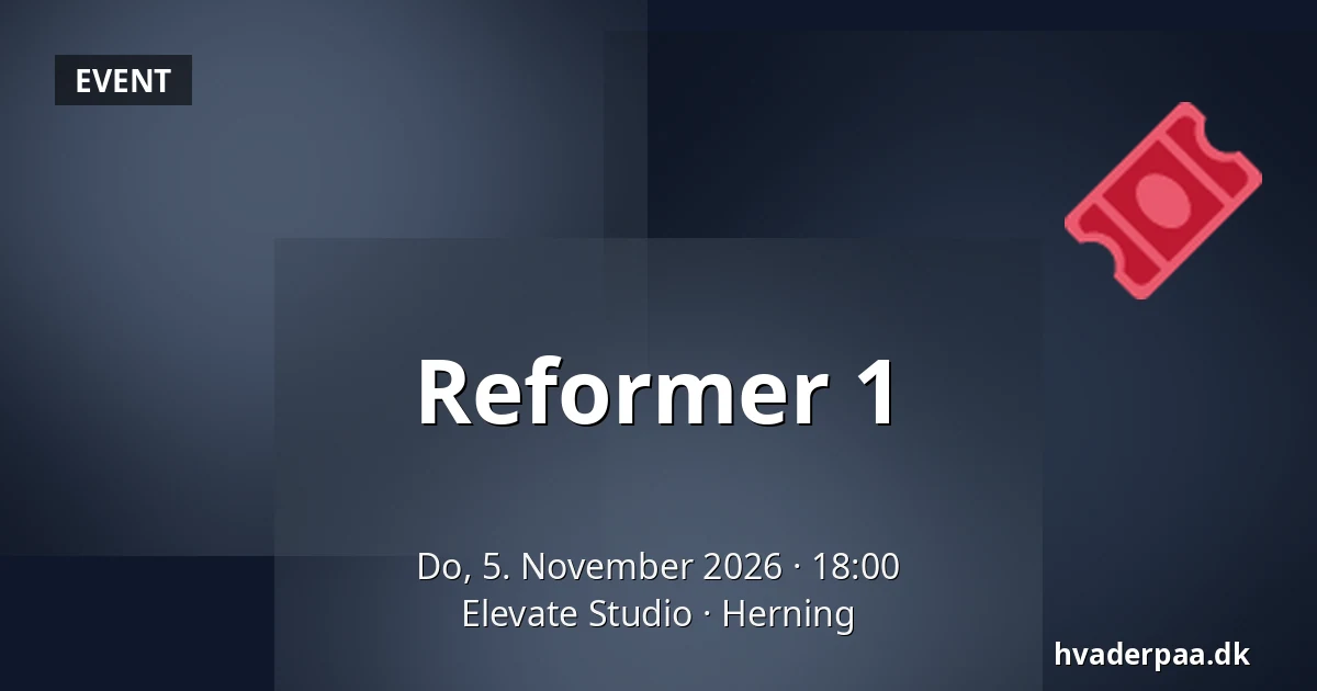 Reformer 1 — Elevate Studio, Herning