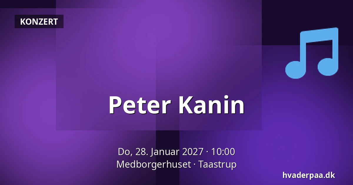 Peter Kanin — Medborgerhuset, Taastrup